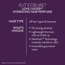 LOVE LUSTER HYDRATING HAIR & BODY PERFUME