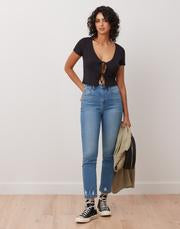 Emily-High Rise Slim Jeans